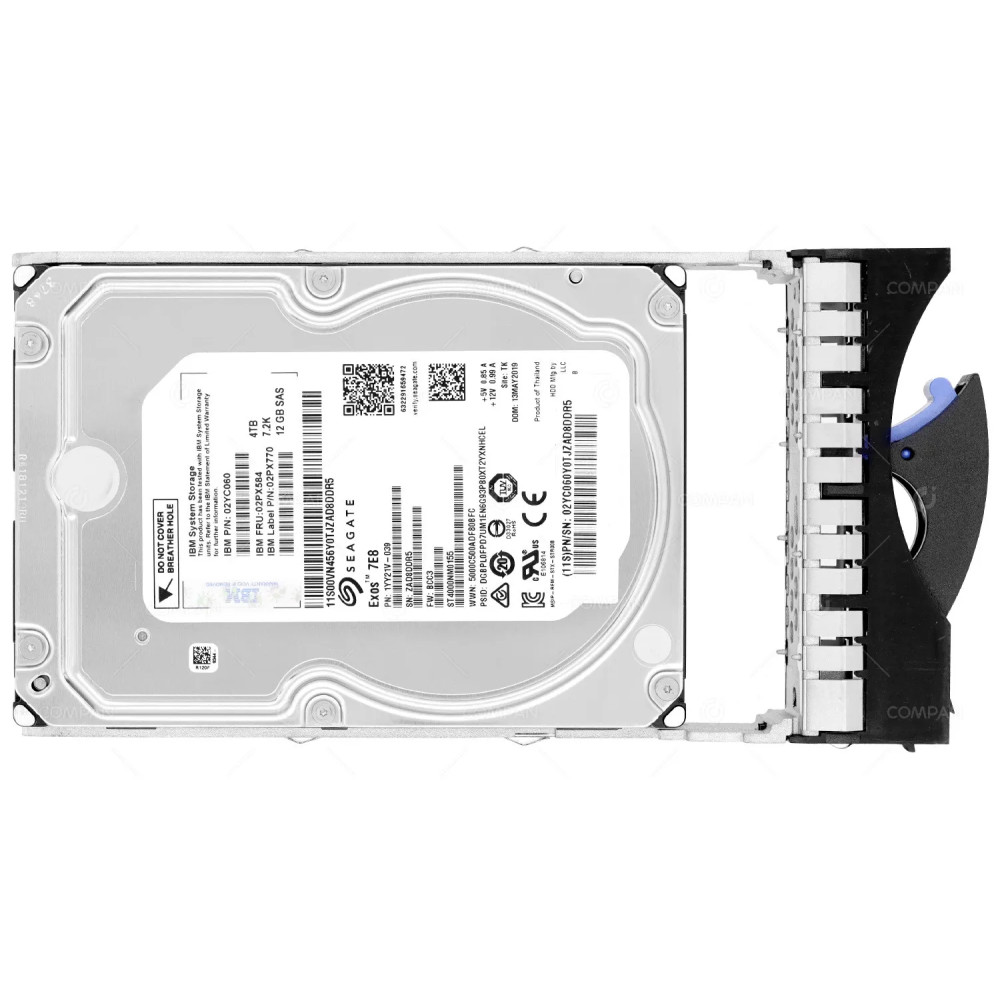 02PX584 IBM HDD 4TB 7.2K SAS 12G 3.5" LFF FOR IBM STORWIZE V5010E